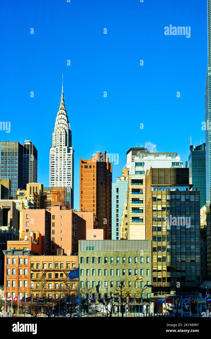 New York. Manhattan. United States. The Chrysler Building Stock Photo