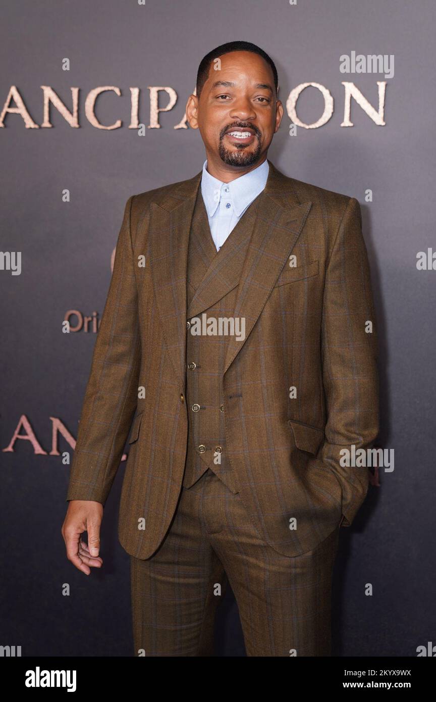 Will Smith attends the European Premiere of Emancipation at the Vue West End, Leicester Square, London. Picture date: Friday December 2, 2022. Stock Photo