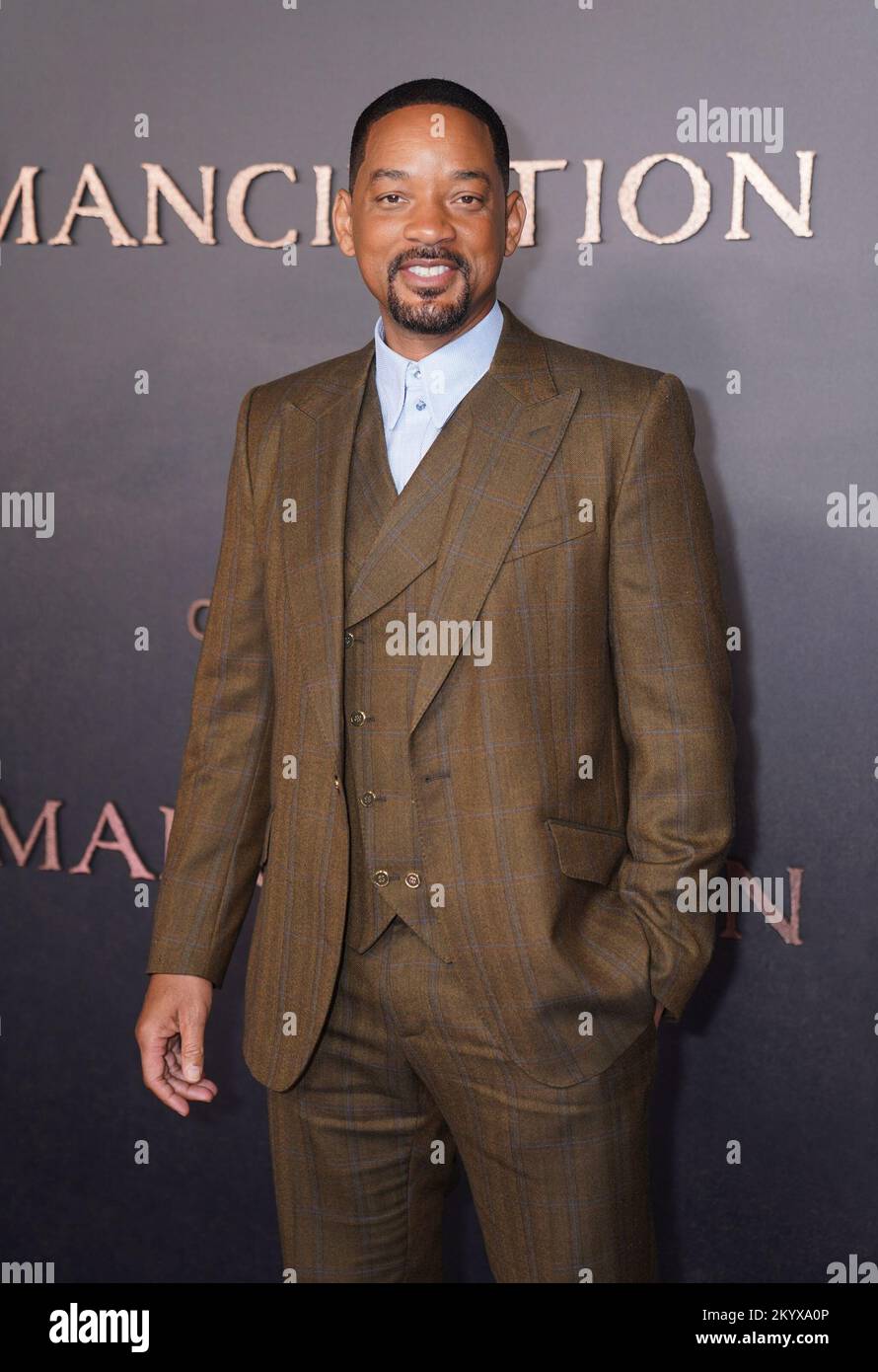 Will Smith attends the European Premiere of Emancipation at the Vue West End, Leicester Square, London. Picture date: Friday December 2, 2022. Stock Photo