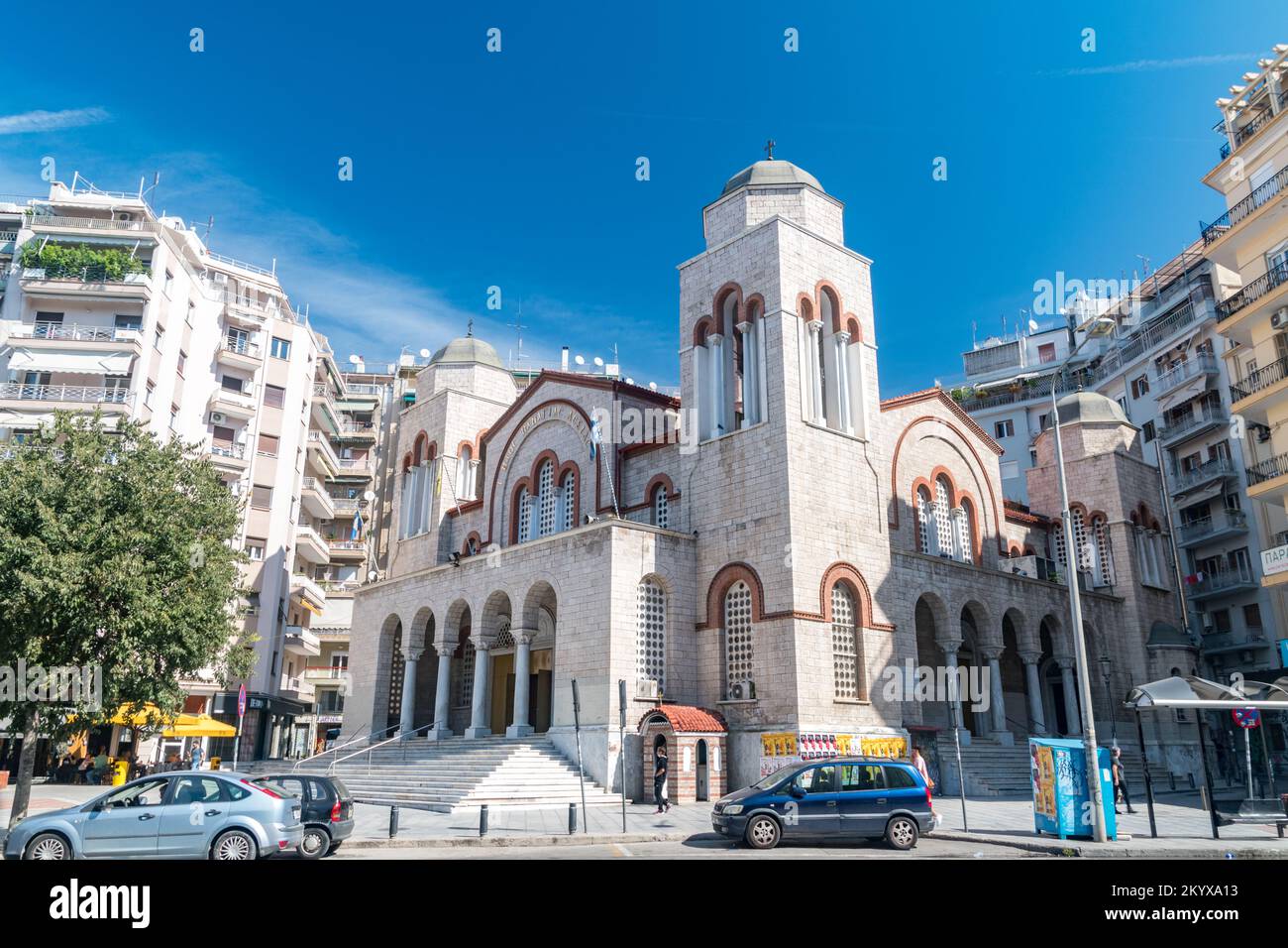 Thessaloniki, Greece - September 29, 2022: Holy Church of Panagia Dexia. Stock Photo