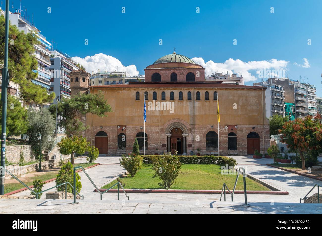 Thessaloniki, Greece - September 29, 2022: Cathedral Church of Agia Sophia of Thessalonica. Stock Photo