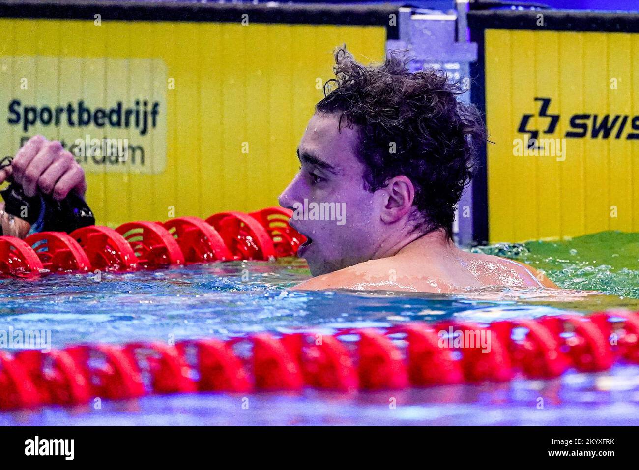 ROTTERDAM, NETHERLANDS - DECEMBER 2: Luca Janssen competing in the Men, 200m Breaststroke, Finals during the RQM Rotterdam Qualification Meet - Day 2 at Zwemcentrum Rotterdam on December 2, 2022 in Rotterdam, Netherlands (Photo by Jeroen Meuwsen/Orange Pictures) Credit: Orange Pics BV/Alamy Live News Stock Photo