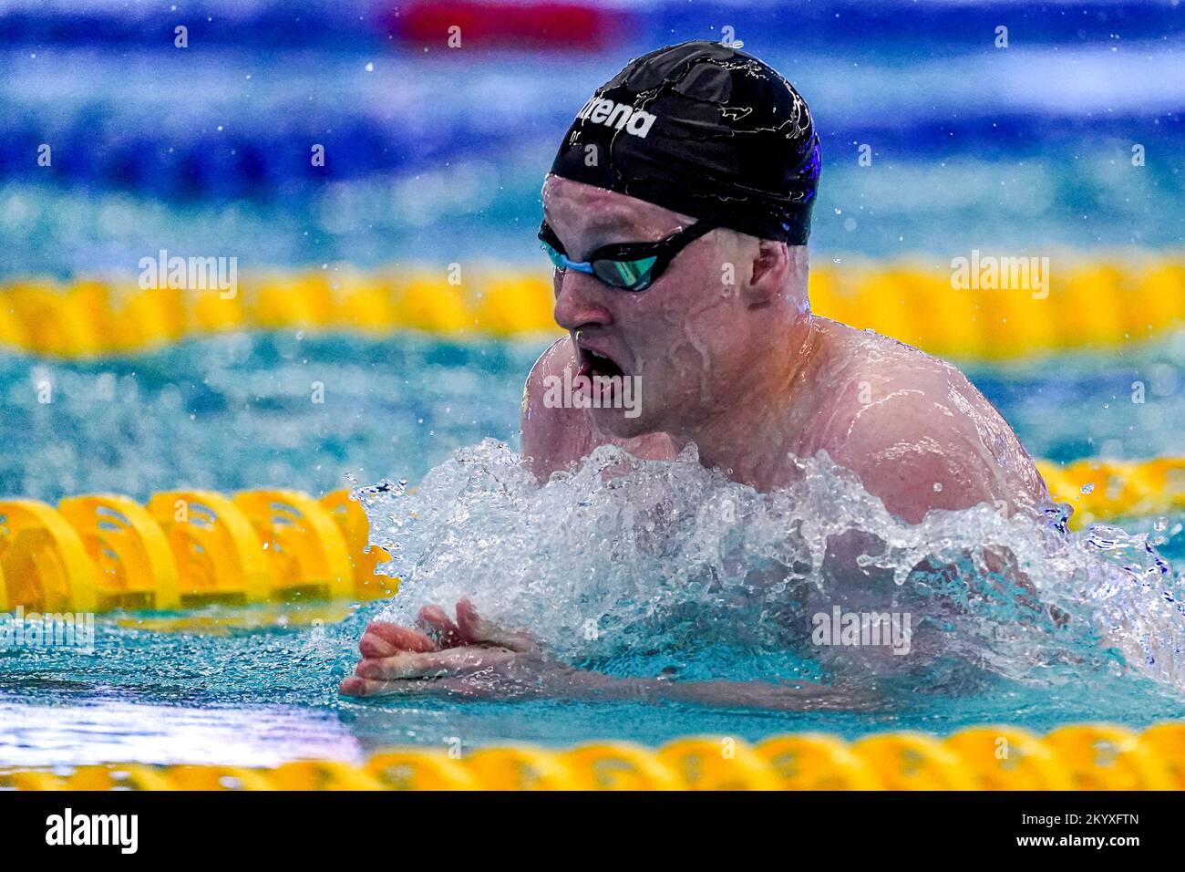 ROTTERDAM, NETHERLANDS - DECEMBER 2: Fabio Stief competing in the Men, 200m Breaststroke, Finals during the RQM Rotterdam Qualification Meet - Day 2 at Zwemcentrum Rotterdam on December 2, 2022 in Rotterdam, Netherlands (Photo by Jeroen Meuwsen/Orange Pictures) Credit: Orange Pics BV/Alamy Live News Stock Photo