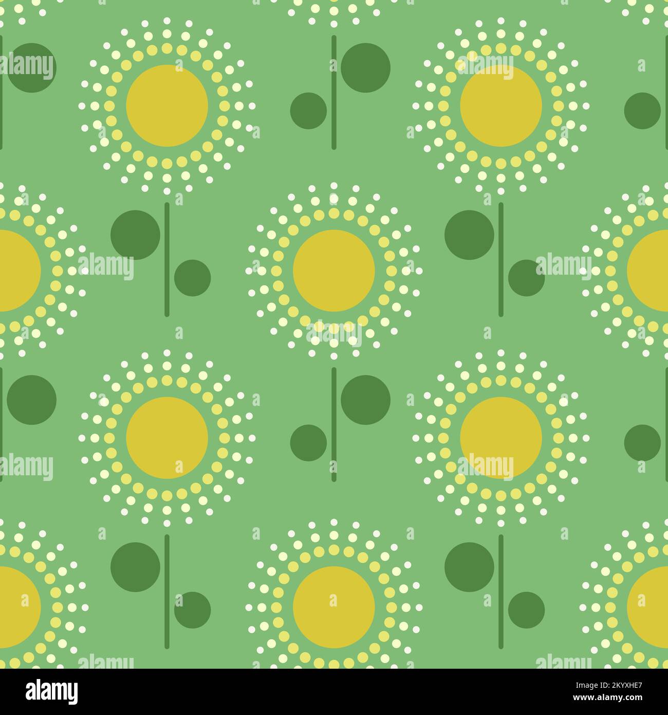 seamless pattern with dandelion. vector Stock Vector Image & Art - Alamy