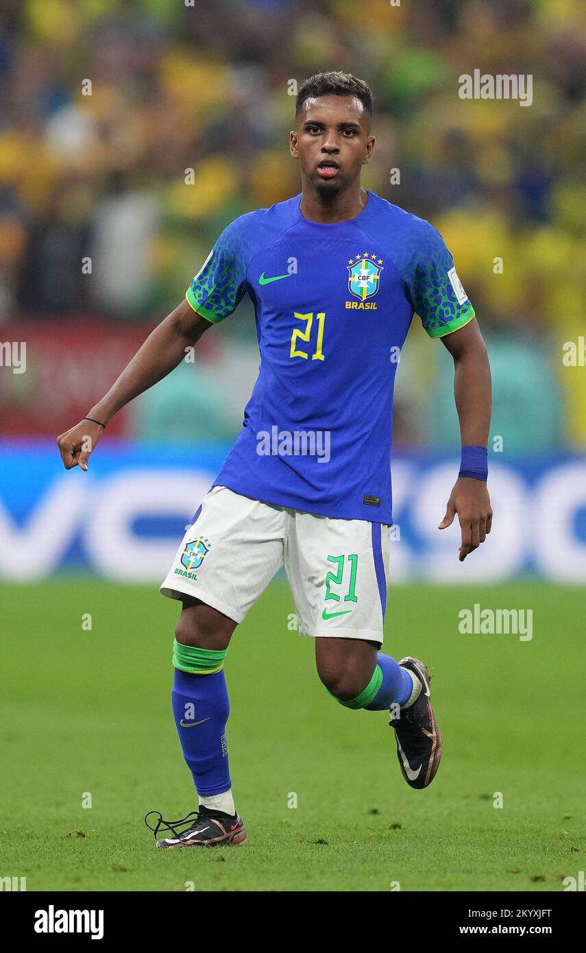 Brazil's Rodrygo during the FIFA World Cup Group G match at the Lusail  Stadium in Lusail, Qatar. Picture date: Friday December 2, 2022 Stock Photo  - Alamy