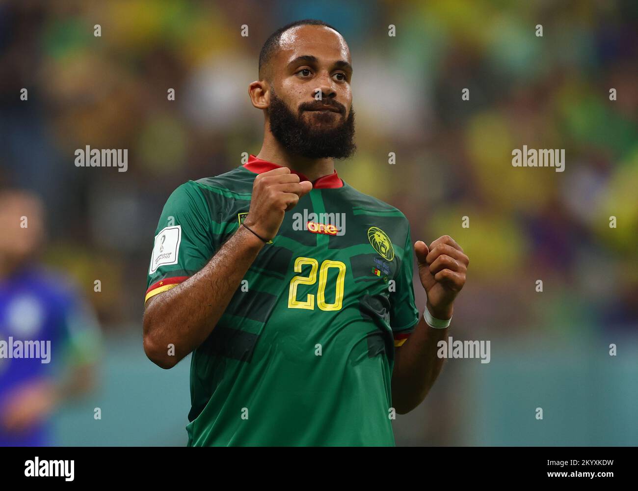 Doha, Qatar, 2nd December 2022. Bryan Mbeumo of Cameroon  during the FIFA World Cup 2022 match at Lusail Stadium, Doha. Picture credit should read: David Klein / Sportimage Credit: Sportimage/Alamy Live News Stock Photo