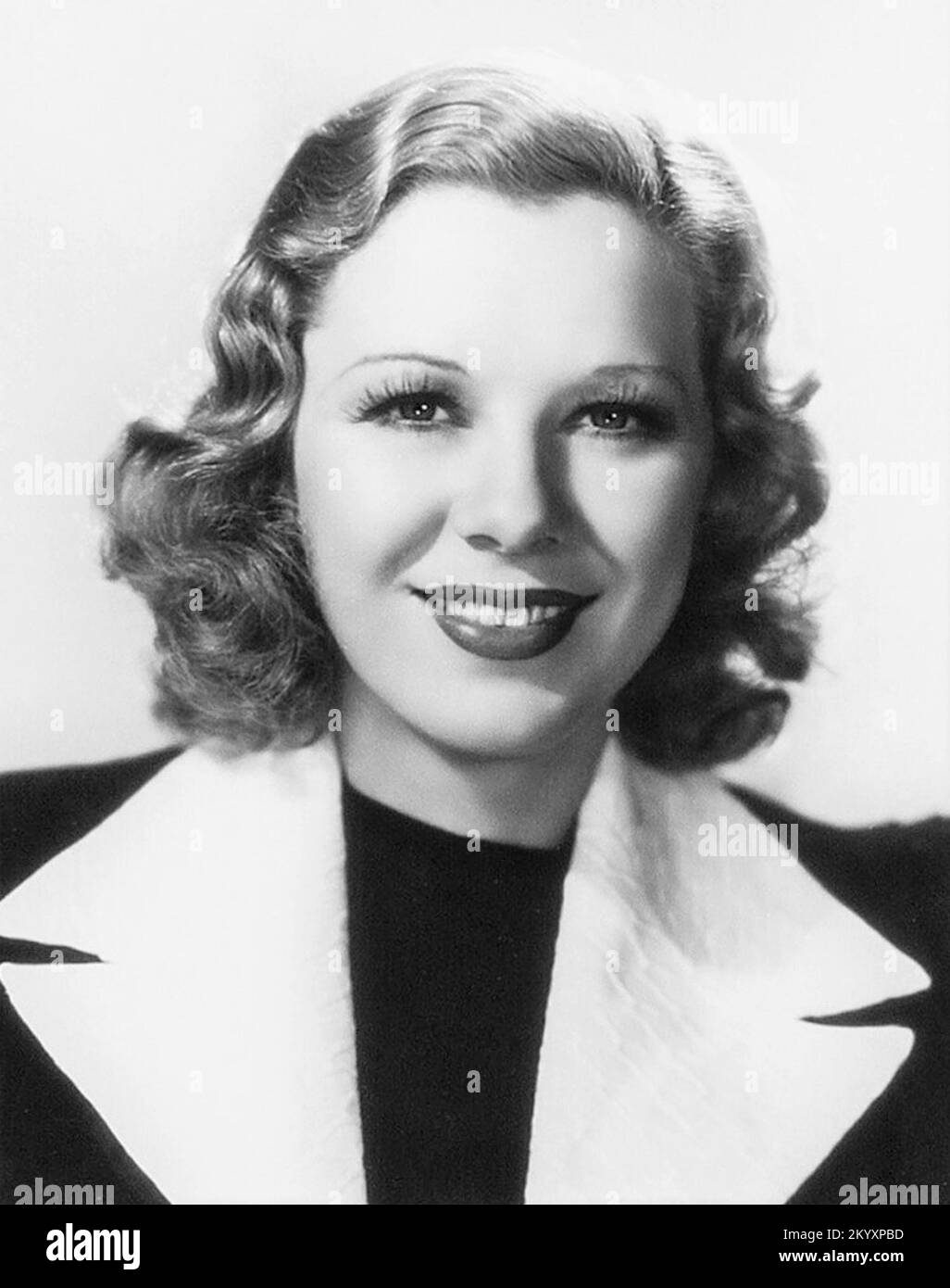 GLENDA FARRELL (1904-1971) American film actress in 1938 Stock Photo ...