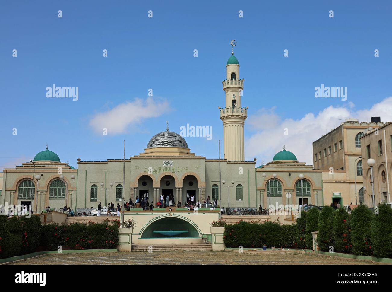 Great Mosque of Asmara built by the Italians in Eritrea Stock Photo