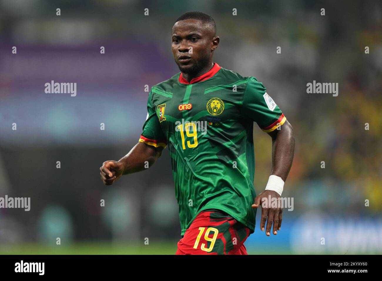Collins Fai of Cameroon during the FIFA World Cup, Qatar. , . in Lusail, Qatar. (Photo by Bagu Blanco/Pressinphoto/Sipa USA) Credit: Sipa USA/Alamy Live News Stock Photo
