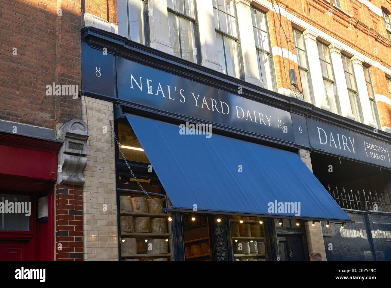 neals yard dairy borough market Stock Photo