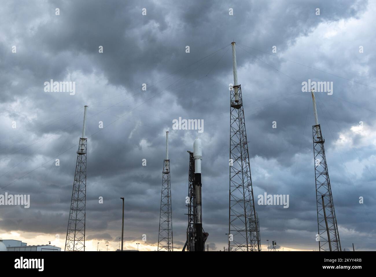 SpaceX Falcon 9 Storm Stock Photo