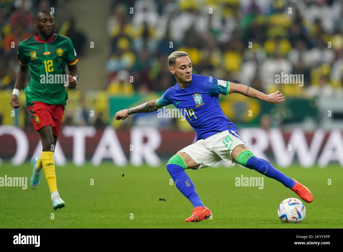 Cameroon's Benjamin Moukandjo controls the ball during the FIFA