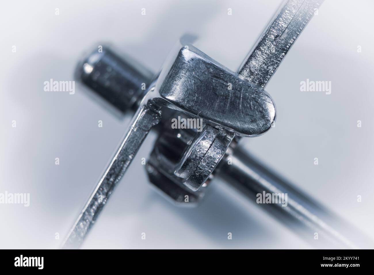 Macro Mechanism of Ice Cream SCoop Stock Photo Alamy