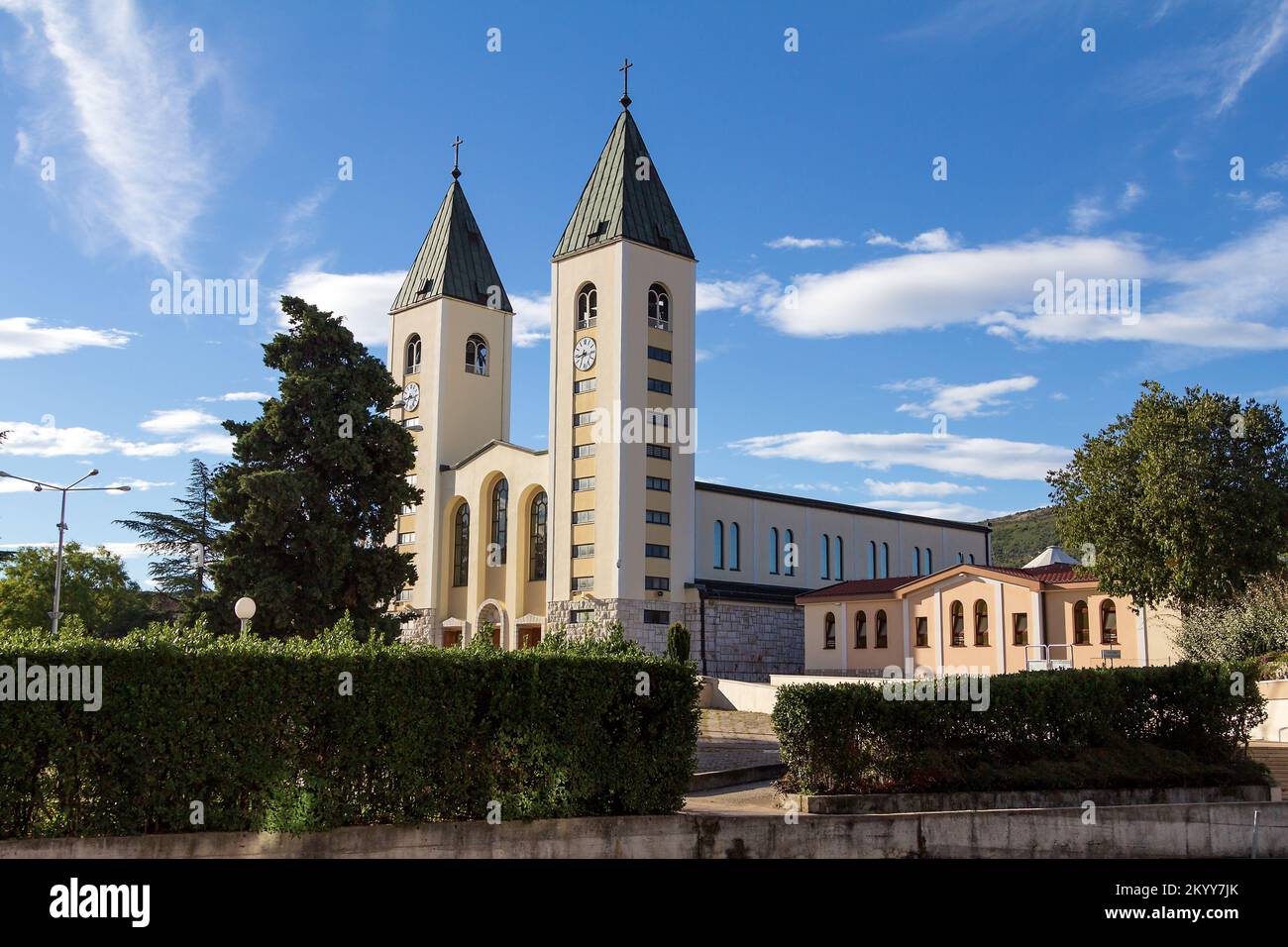 Bosnia Hezegovina, 10 01 2013, St James' Church in Medjugorje Stock Photo