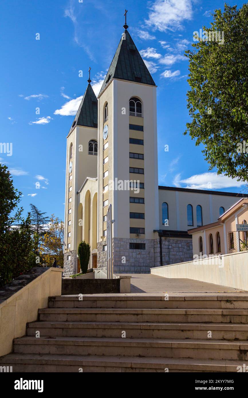 St James' Church in Medjugorje Stock Photo