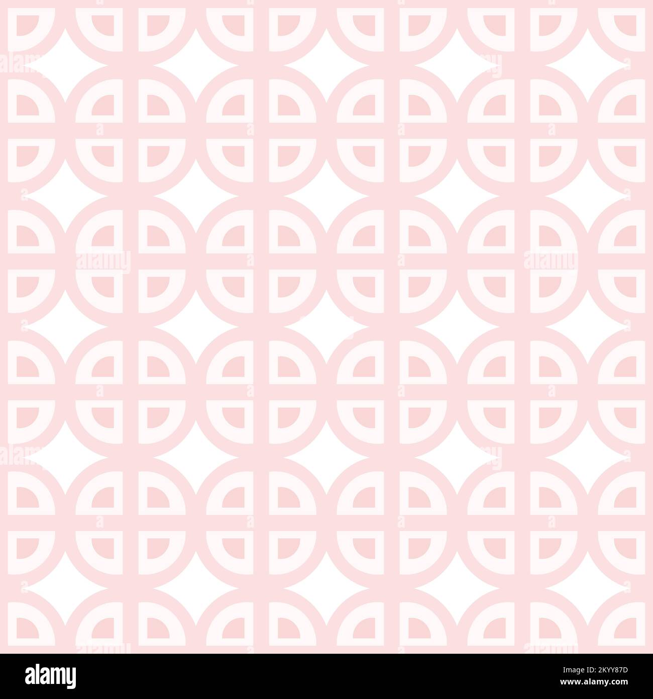 Endless Ornamental pattern of simple geometric shapes in trendy pale ...