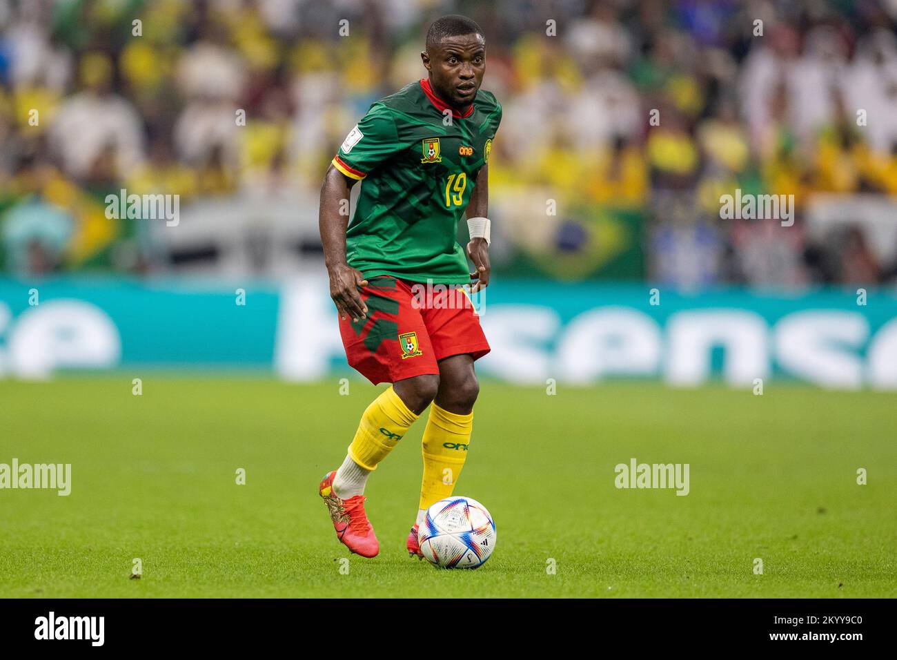 Lusail, Catar. 02nd Dec, 2022. Collins Fai of Cameroon during a match between Cameroon and Brazil, valid for the group stage of the World Cup, held at the Lusail National Stadium in Lusail, Qatar. Credit: Richard Callis/FotoArena/Alamy Live News Stock Photo