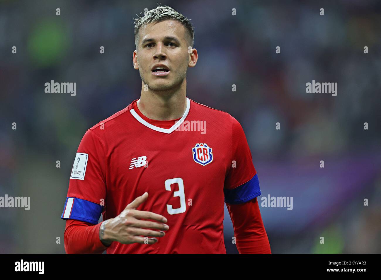 Al Rayan, Qatar. 02nd Dec, 2022. 1st December 2022; Ahmed bin Ali Stadium, Al Rayyan, Qatar; FIFA World Cup Football, Costa Rica v Germany; Juan Pablo Vargas of Costa Rica Credit: Action Plus Sports Images/Alamy Live News Stock Photo