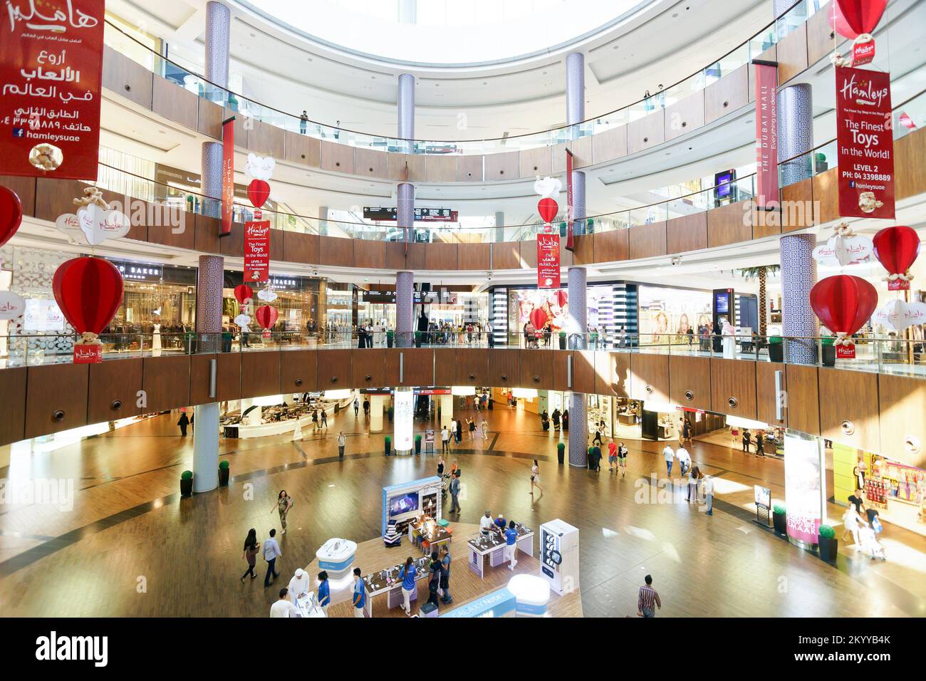 DUBAI OCTOBER 15, 2014 interior of the Dubai Mall. The Dubai Mall