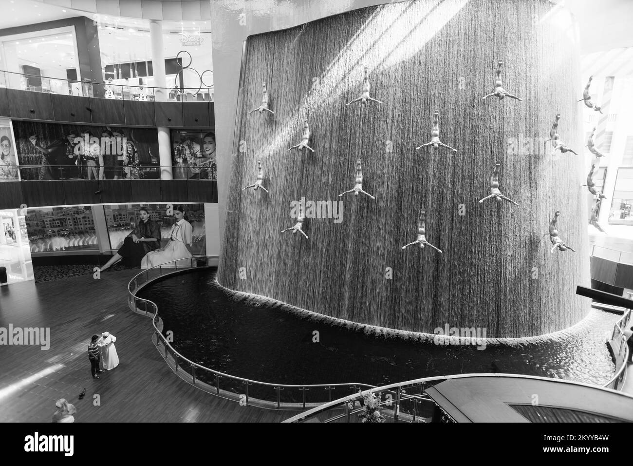 DUBAI OCTOBER 15, 2014 interior of the Dubai Mall. The Dubai Mall