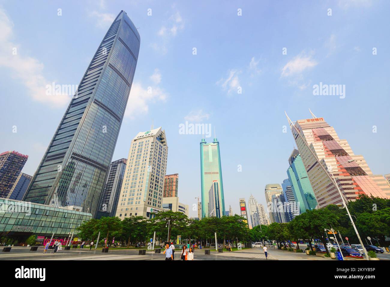 SHENZHEN, CHINA OCTOBER 15, 2015 ShenZhen downtown, Luohu district