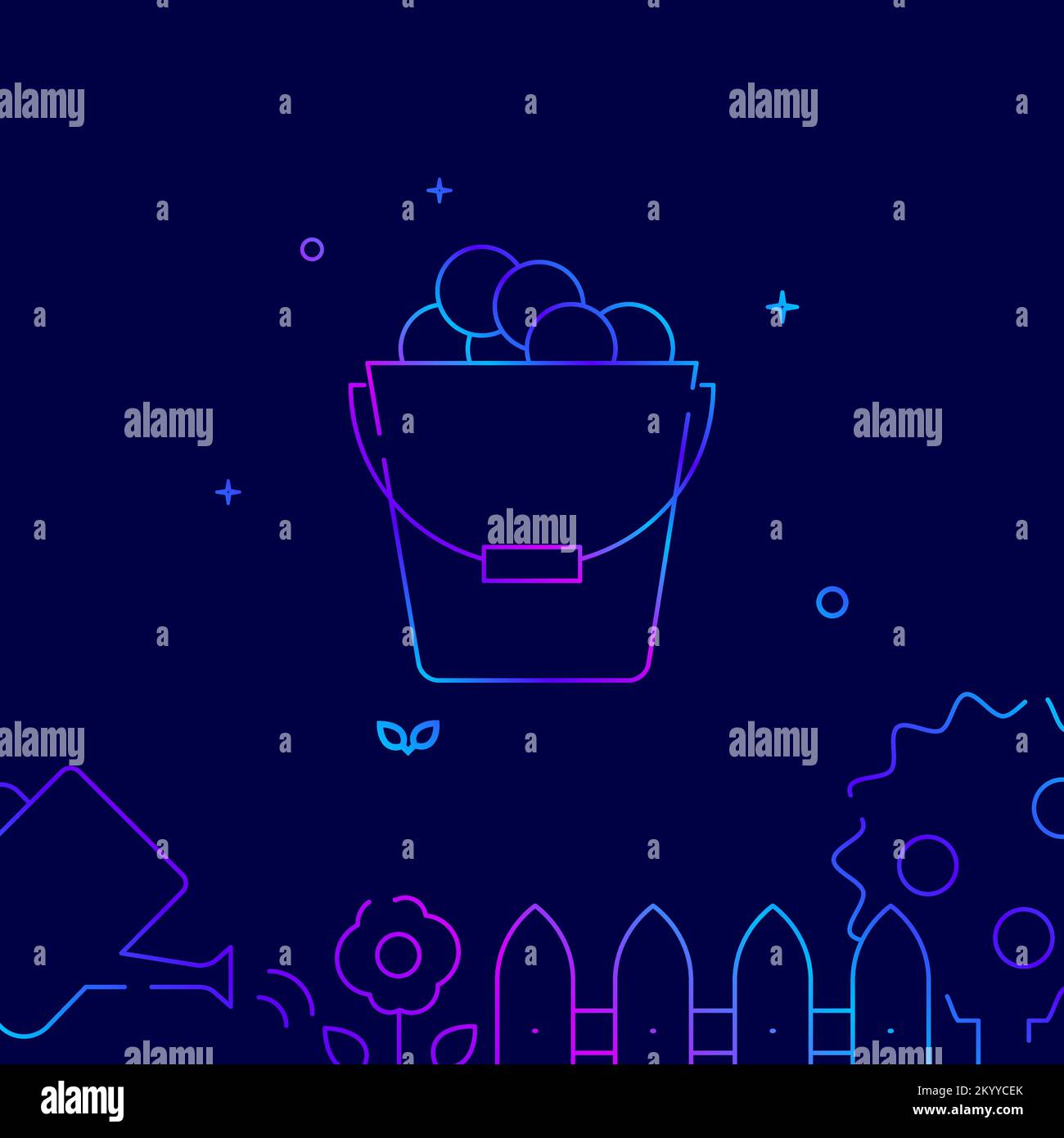Full harvesting bucket Stock Vector Images - Alamy