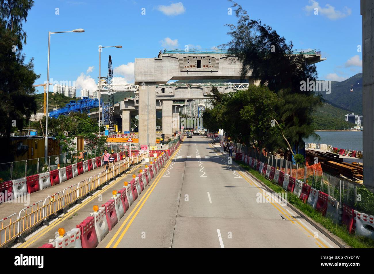 HONG KONG - JUNE 04, 2015: streets of Hong Kong. Hong Kong, is an autonomous territory on the 