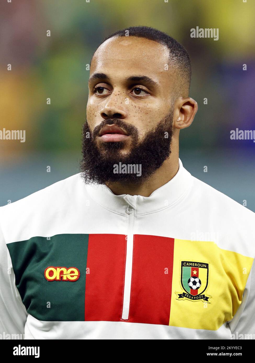 Qatar. 02nd Dec, 2022. LUSAIL CITY - Bryan Mbeumo of Cameroon during the FIFA World Cup Qatar 2022 group G match between Cameroon and Brazil at Lusail Stadium on December 2, 2022 in Lusail City, Qatar. AP | Dutch Height | MAURICE OF STONE Credit: ANP/Alamy Live News Stock Photo