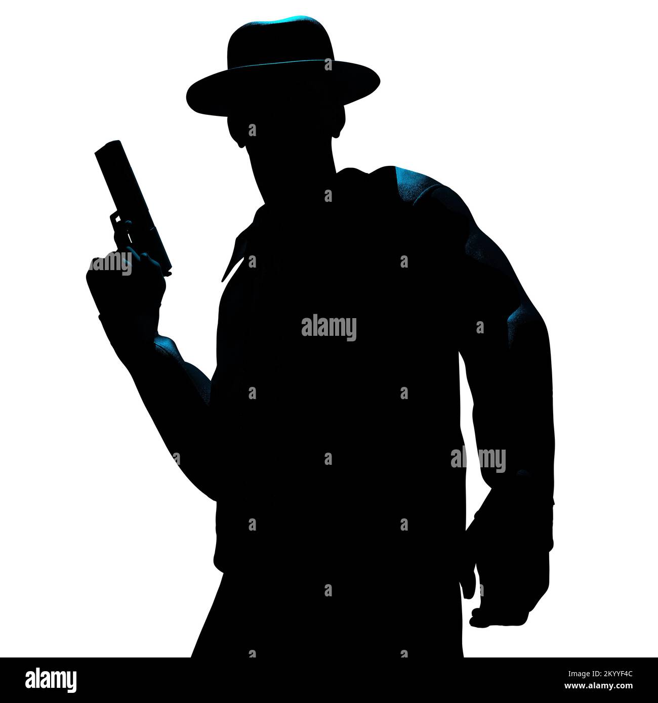 Film noir silhouette hi-res stock photography and images - Alamy