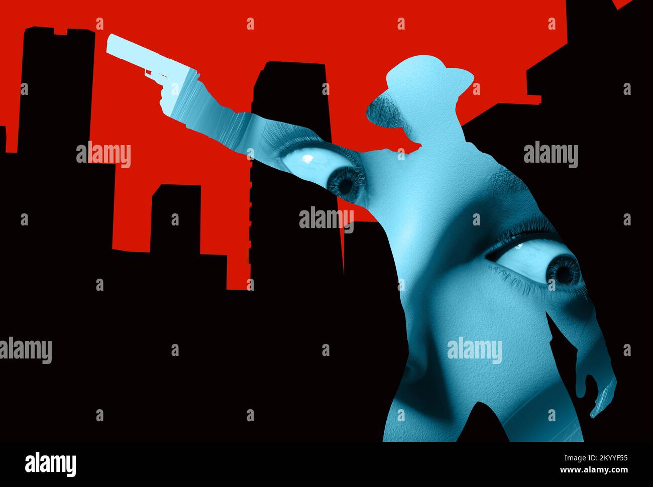 Film noir silhouette hi-res stock photography and images - Alamy
