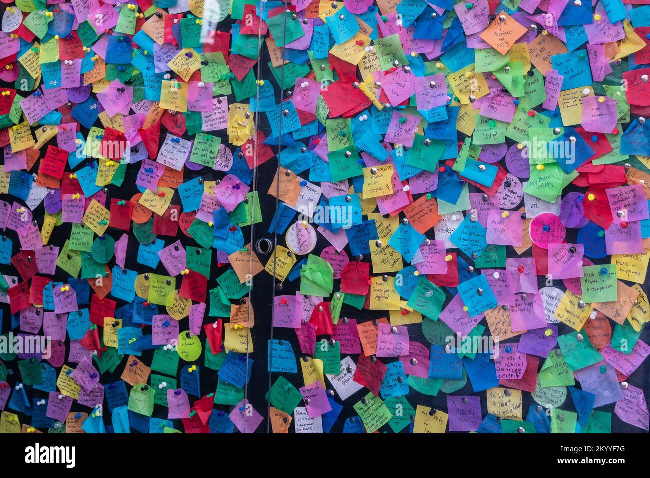New York, USA. 02nd Dec, 2022. View of Wishing Wall station where