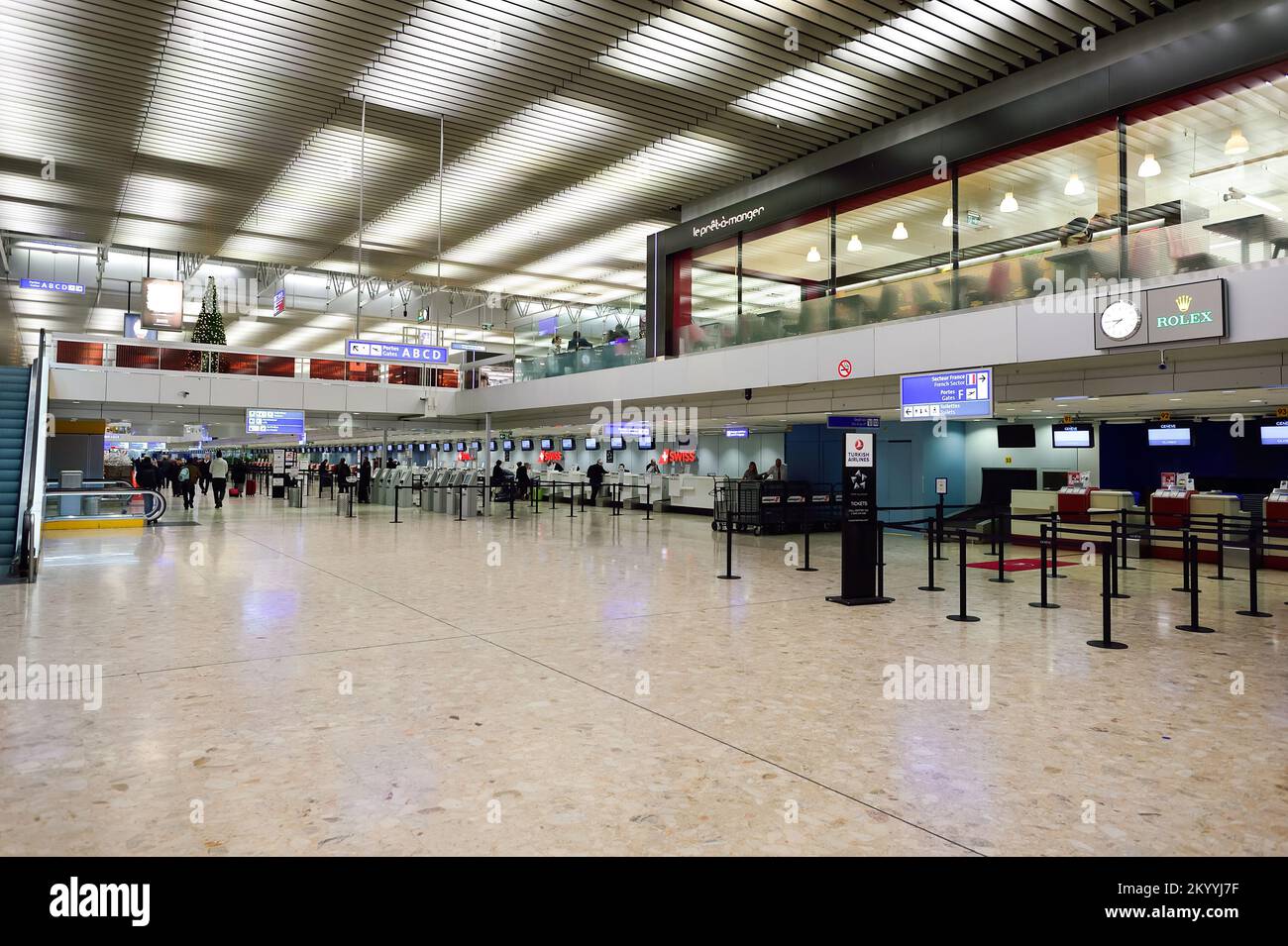 GENEVA, SWITZERLAND NOVEMBER 18, 2015 interior of Geneva Airport