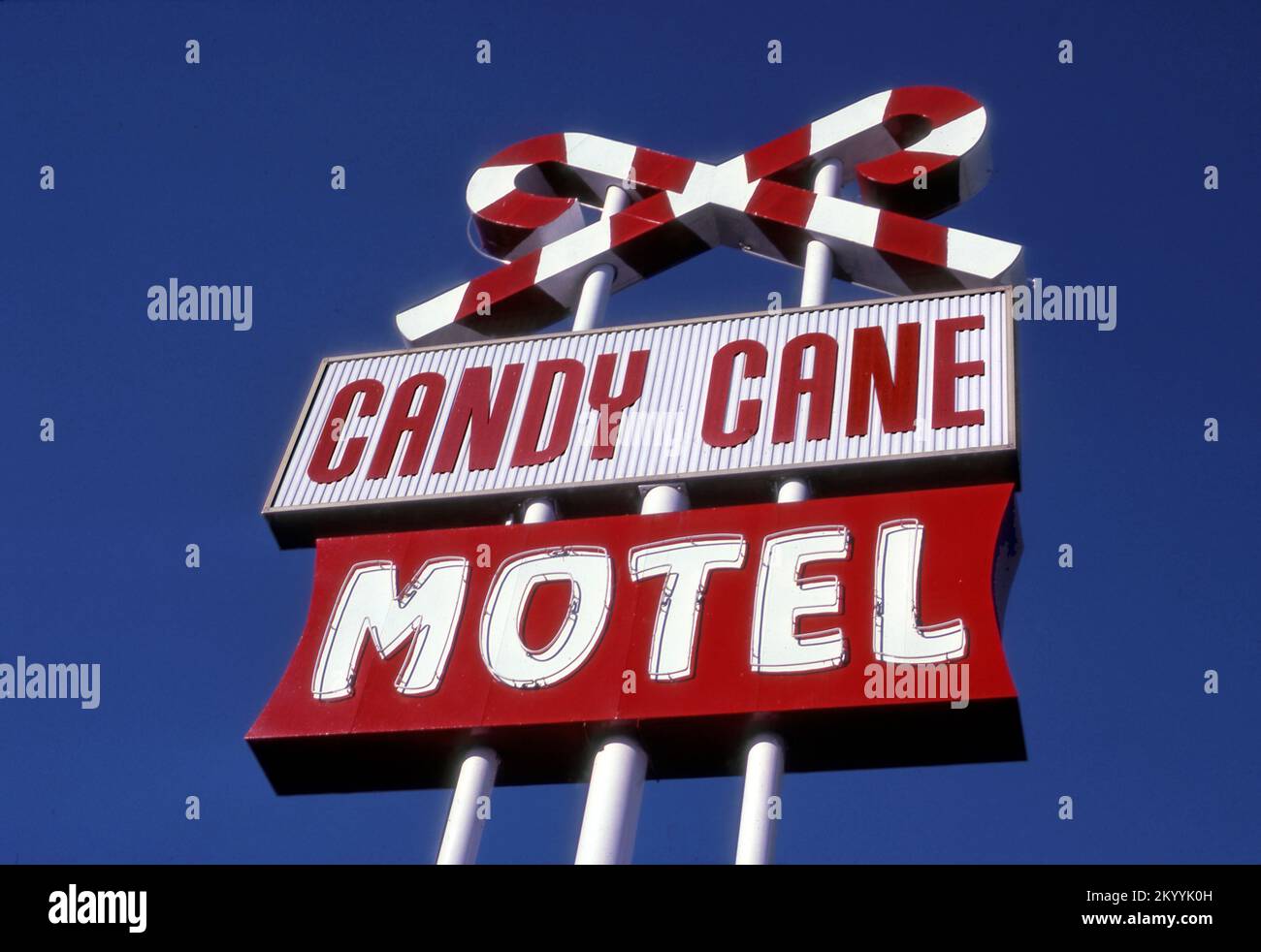 Vintage Candy Cane Motel in Anaheim, Ca, 1970s Stock Photo Alamy