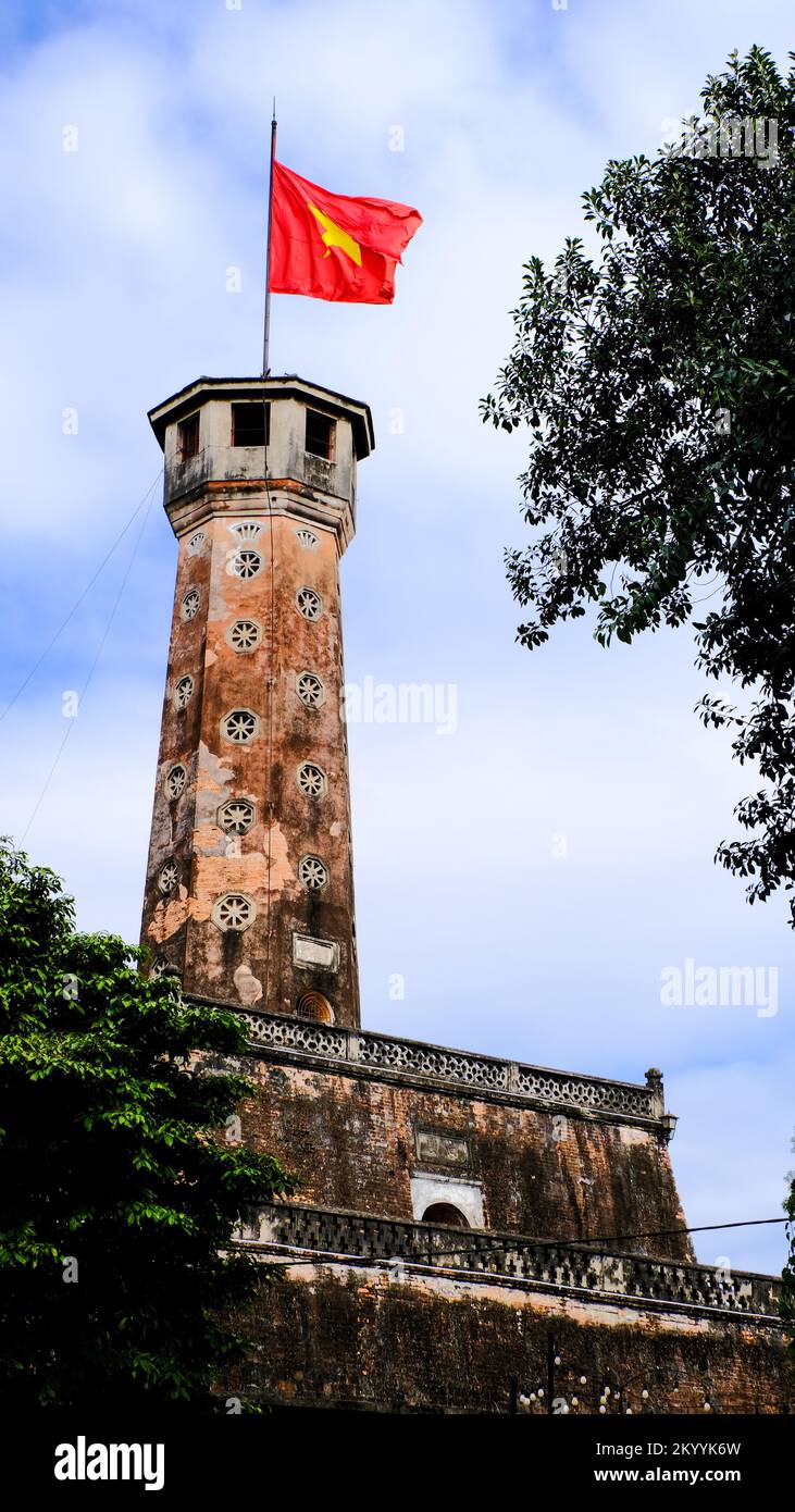 Hanoi Flag Tower, Vietnam Stock Photo