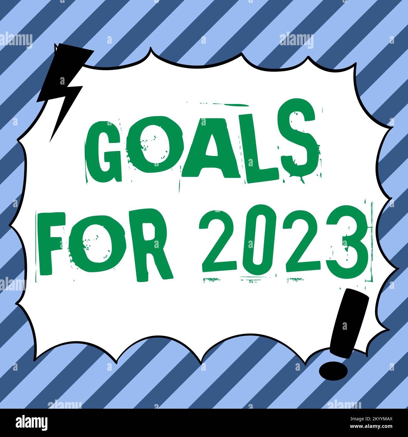 Conceptual caption Goals For 2023. Word for The following things you