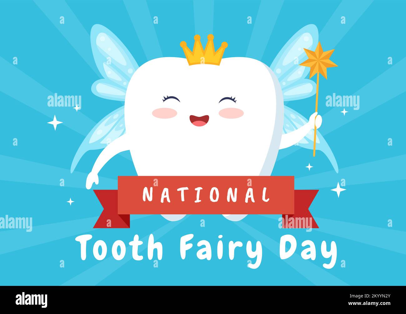 National Tooth Fairy Day with Little Girl to Help Kids for Dental