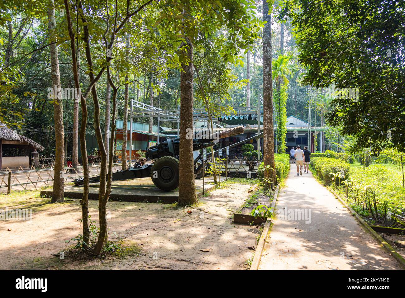 Ho Chi Minh City, Vietnam November 9, 2022 Cu Chi Tunnels near Saigon