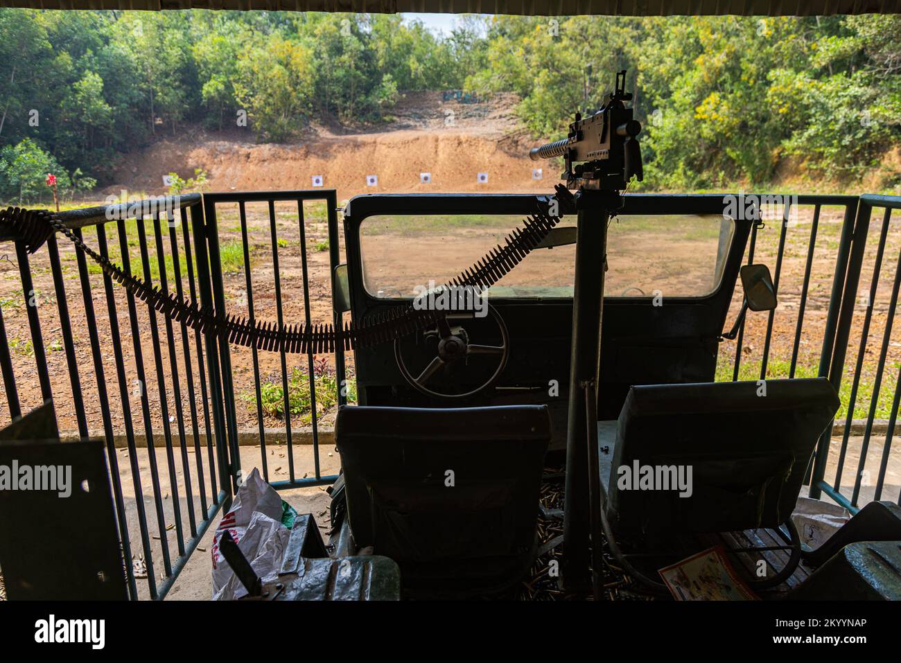 Ho Chi Minh City, Vietnam November 9, 2022 Cu Chi Tunnels near Saigon
