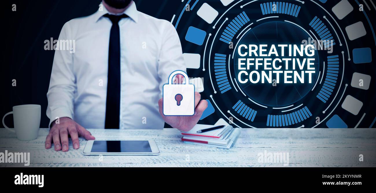 Conceptual display Creating Effective Content. Word for Valuable ...