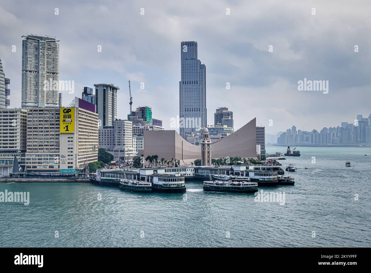 Hong Kong clock tower and Tsim Sha Tsui Promenade Stock Photo Alamy
