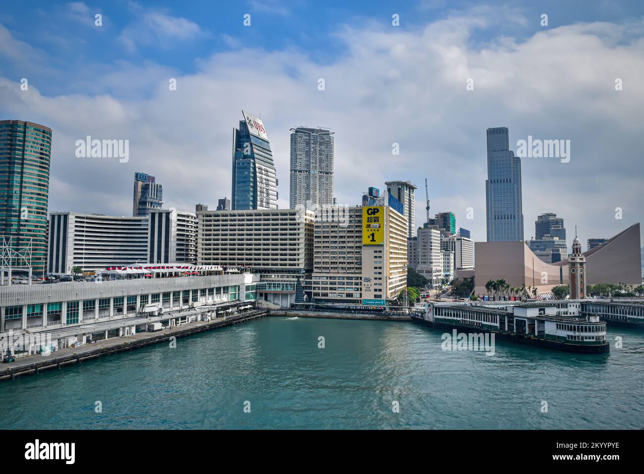 Hong Kong clock tower and Tsim Sha Tsui Promenade Stock Photo Alamy