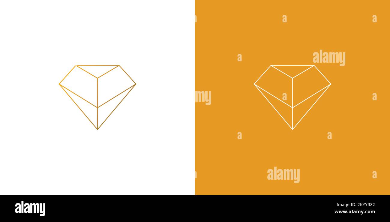 Simple and luxury diamond abstract logo design Stock Vector Image & Art ...