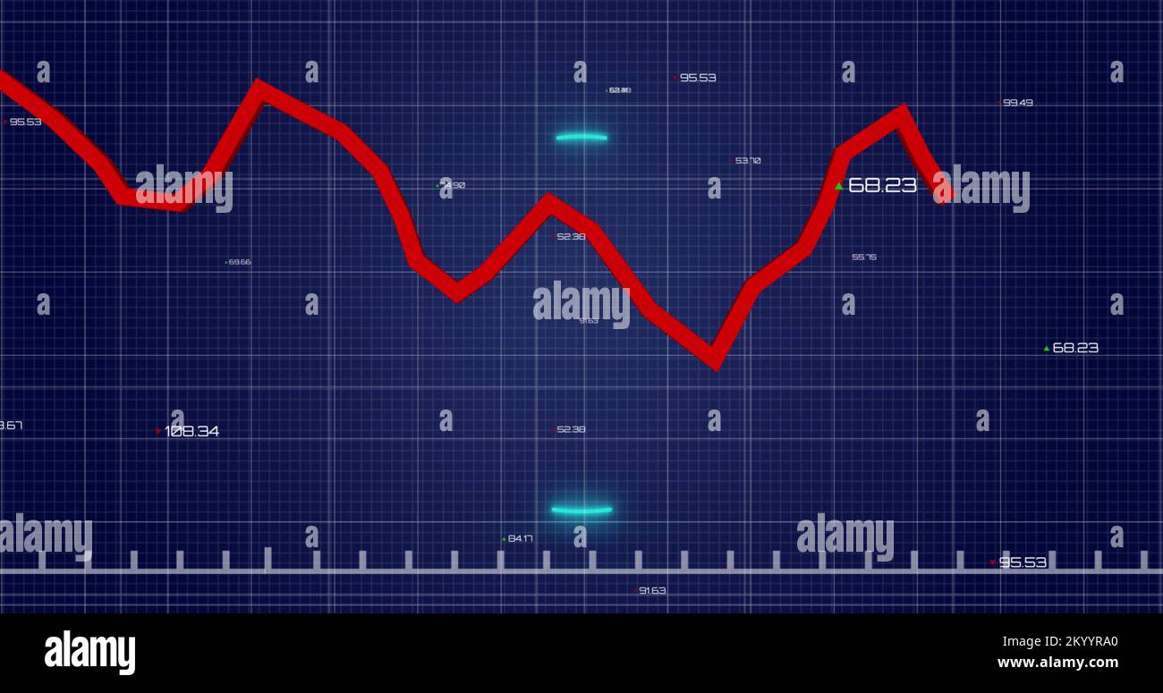 Image of data processing over shapes Stock Photo - Alamy