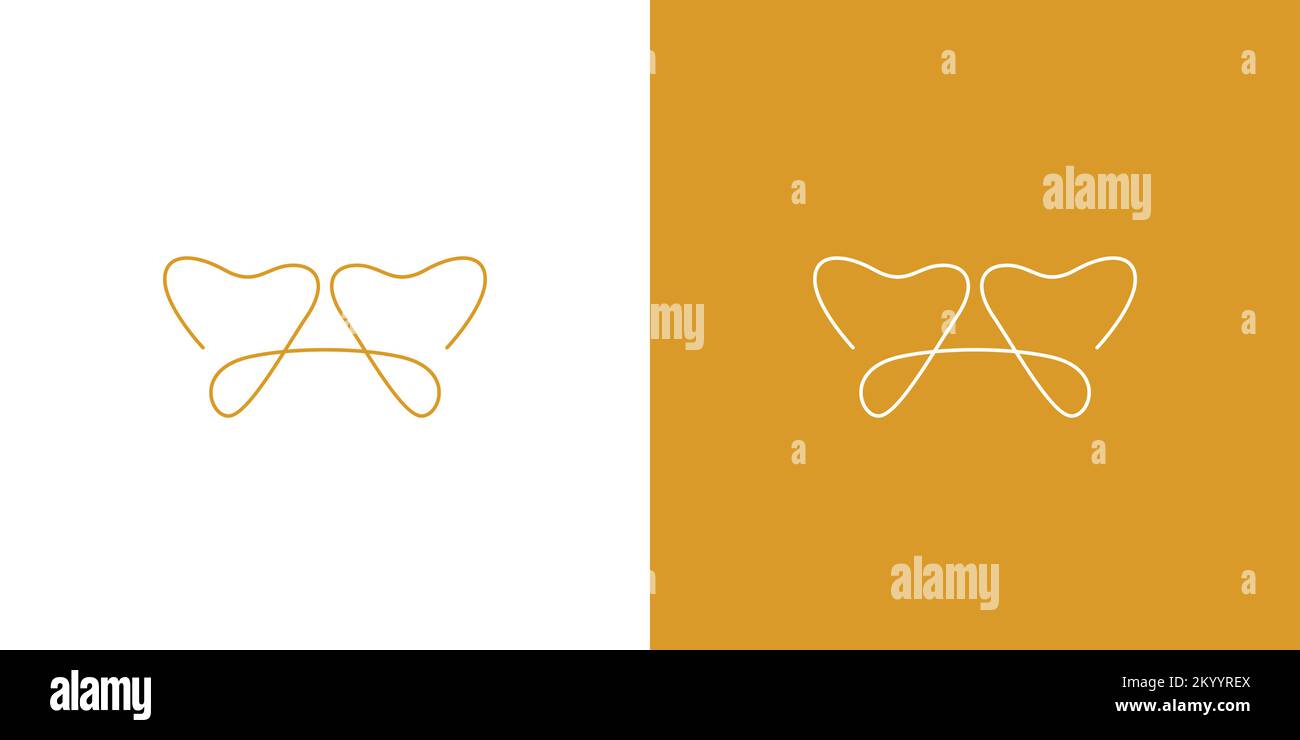 Simple and modern letter A initials dentist logo design Stock Vector