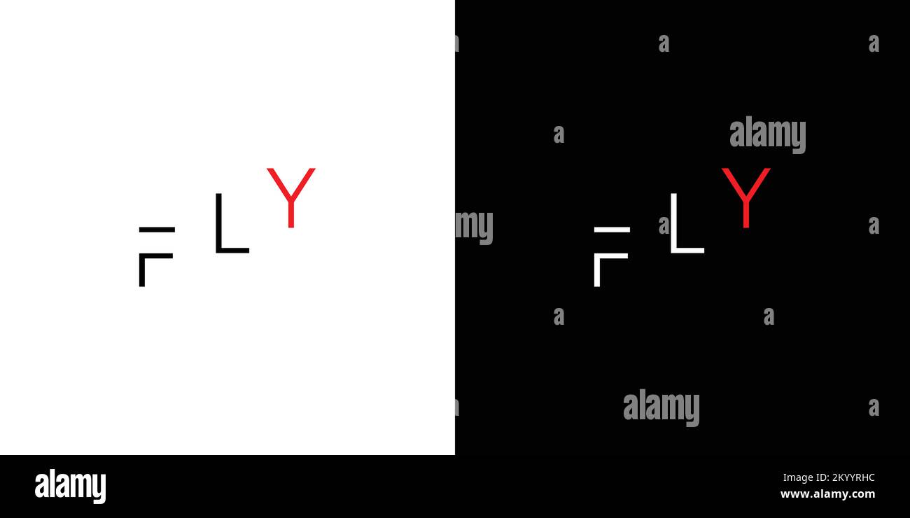Simple and unique fly logo design Stock Vector