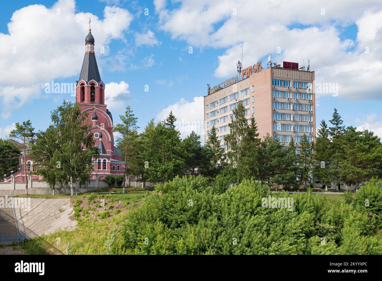 RZHEV, RUSSIA - JULY 15, 2022: View of the Church of the New Martyrs ...