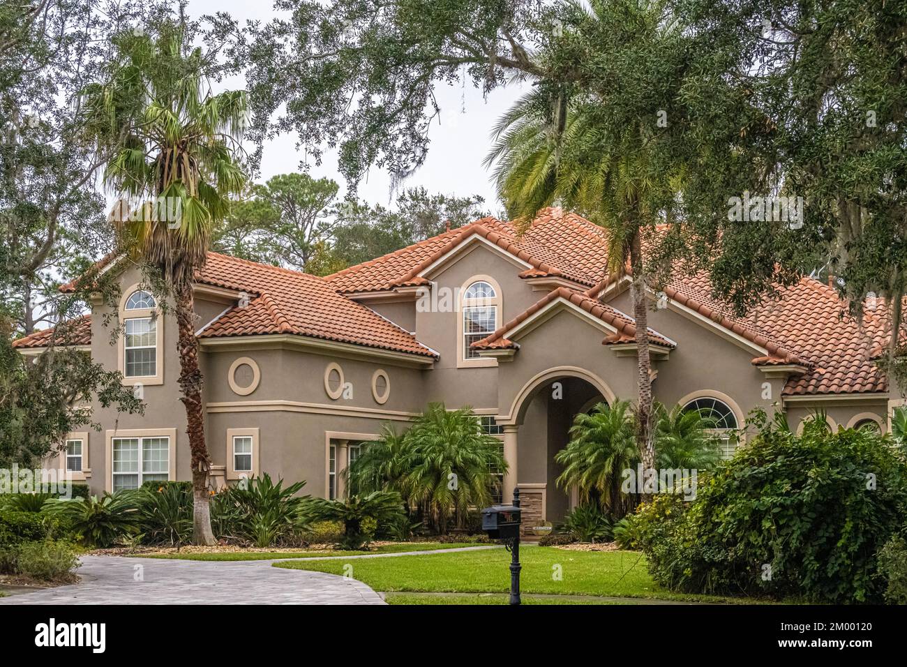 Upscale residence at Palencia in St. Augustine, Florida. (USA) Stock Photo