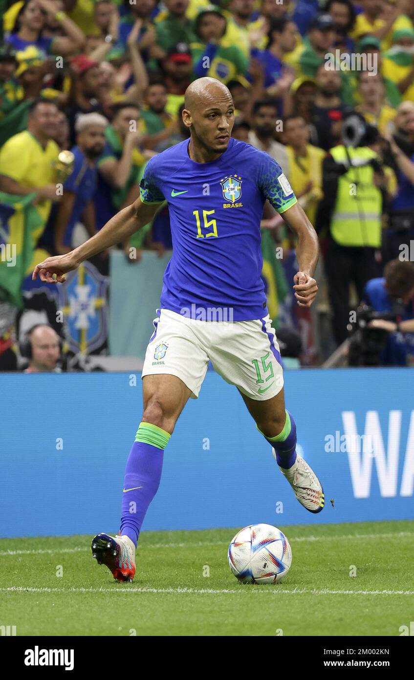 December 2, 2022, Rome, Qatar Fabinho of Brazil during the FIFA World Cup 2022, Group G football match between Cameroon and Brazil on December 2, 2022 at Lusail Stadium in Al Daayen,