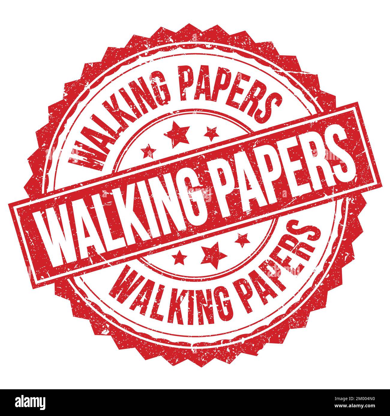 WALKING PAPERS text written on green-black grungy stamp sign Stock Photo -  Alamy