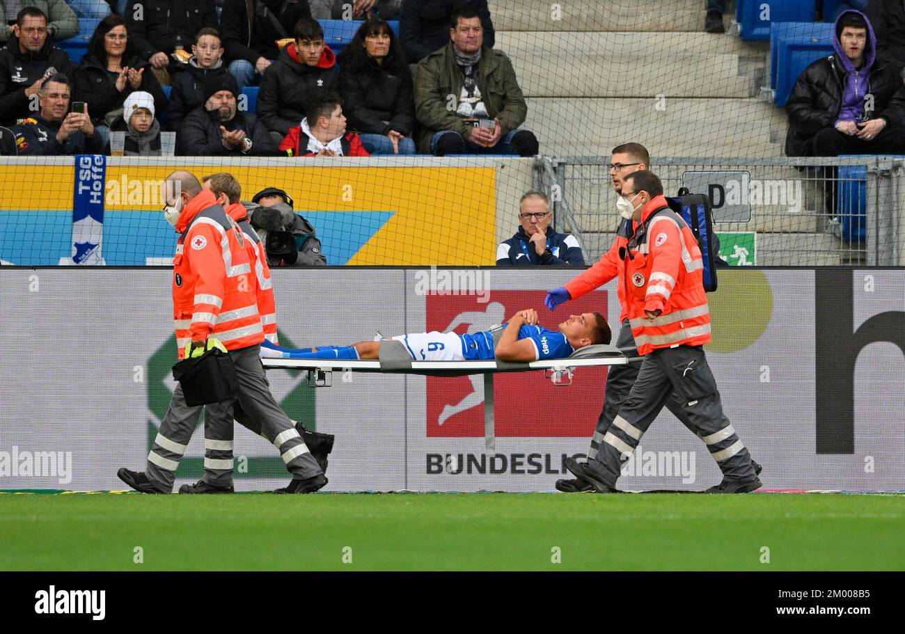 Grischa Prömel TSG 1899 Hoffenheim (06) is seriously injured and